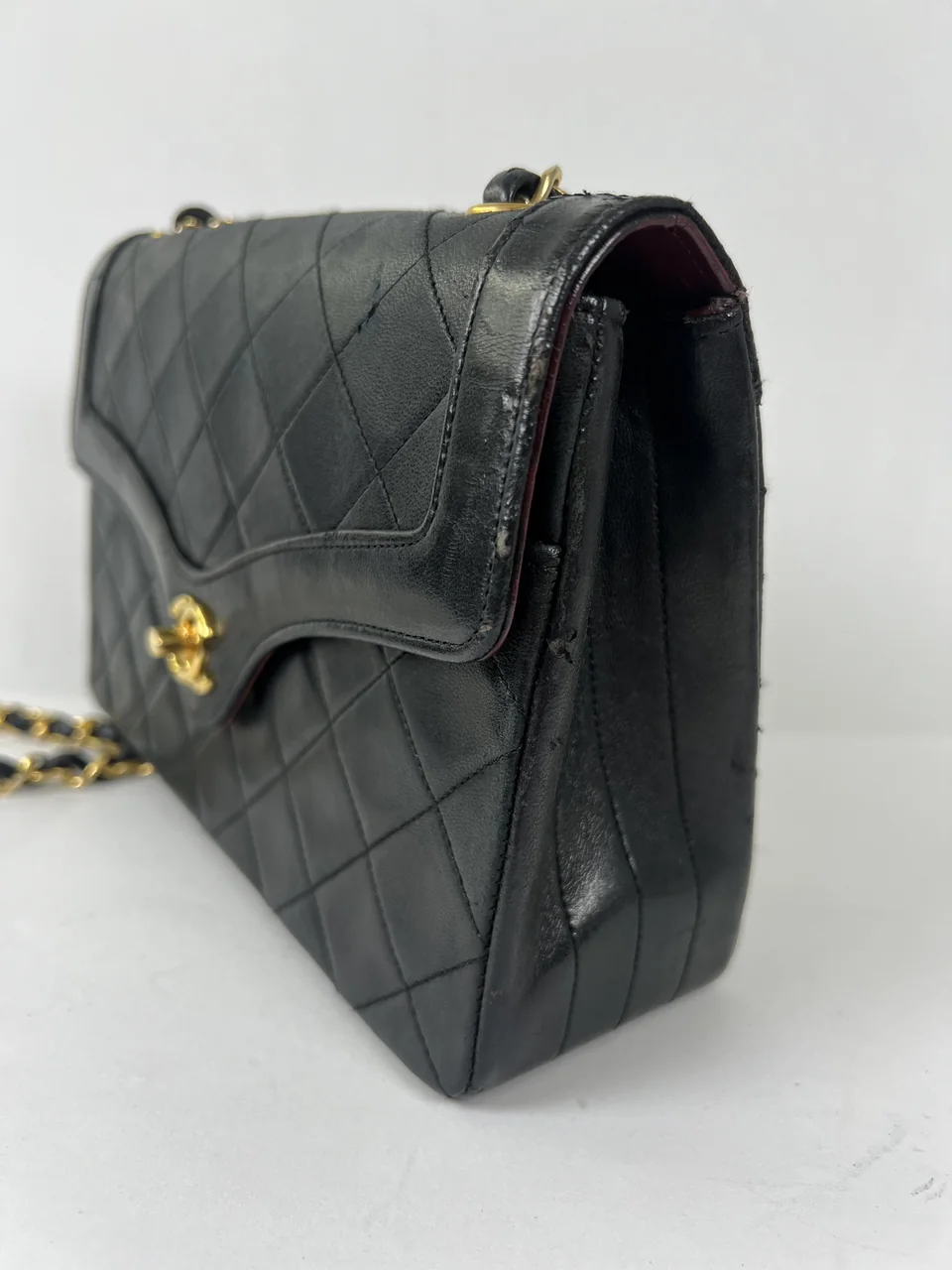 CHANEL LAMB SKIN MATELASSE CHAIN SHOULDER BAG view 16