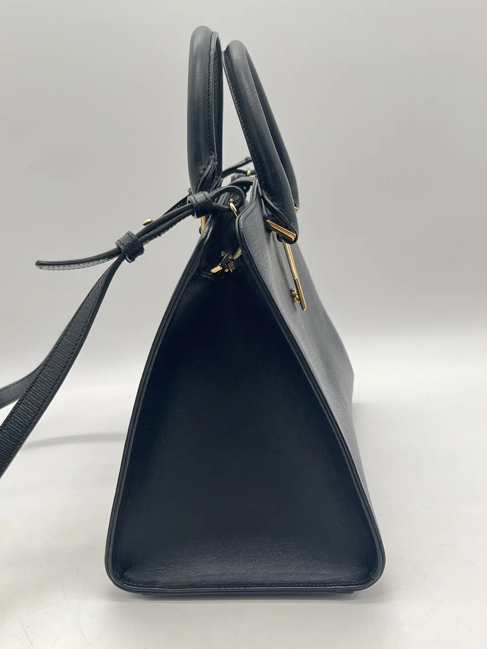 SAINT LAURENT TWO-WAY SHOULDER BAG (BLACK) view 4