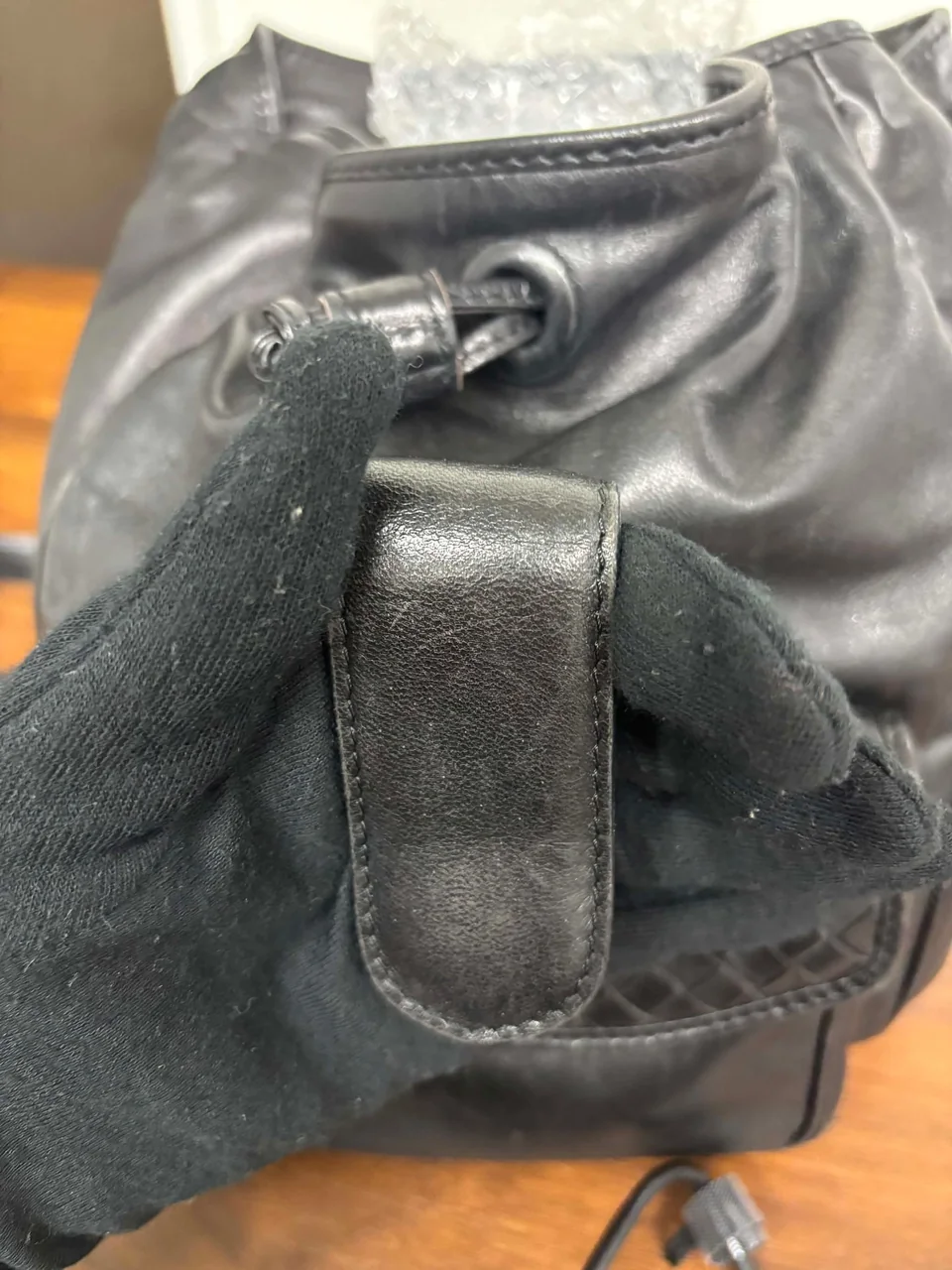 BOTTEGA VENETA INTRECCIATO BACKPACK (BLACK) view 12