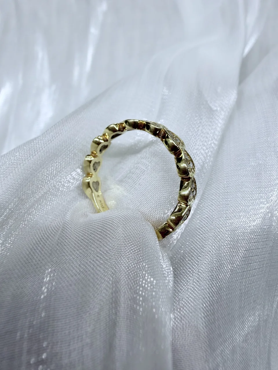 K18 HEART RING FD0.23CT 2.9G view 3