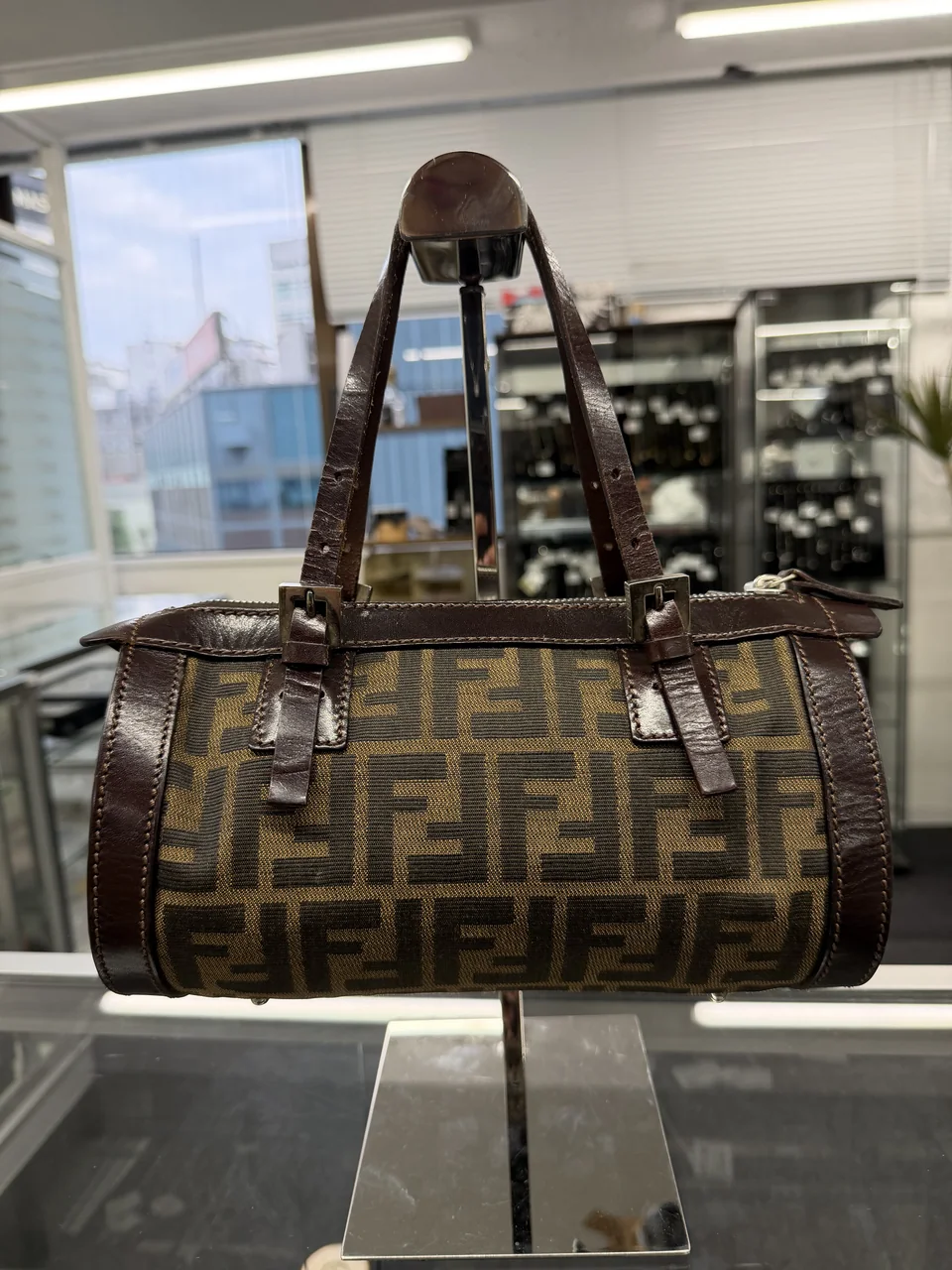 FENDI ZUCCA HANDBAG