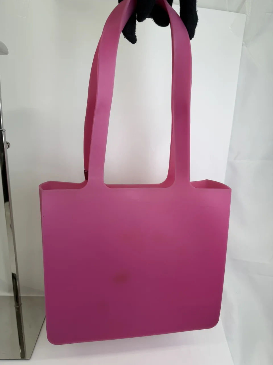 CHANEL RUBBER TOTE BAG (PINK) hover