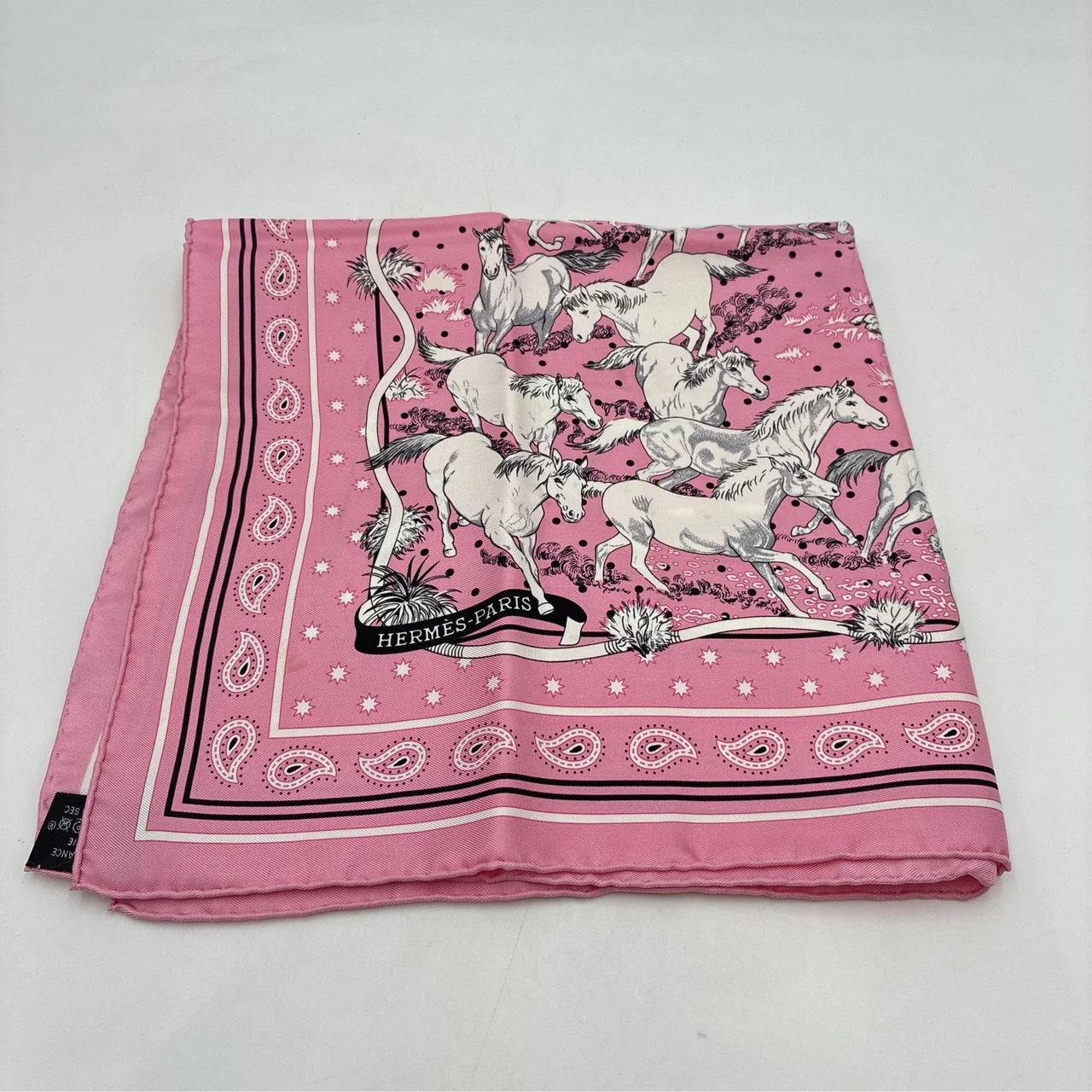 HERMES LES MUSTANG SCARF view 8