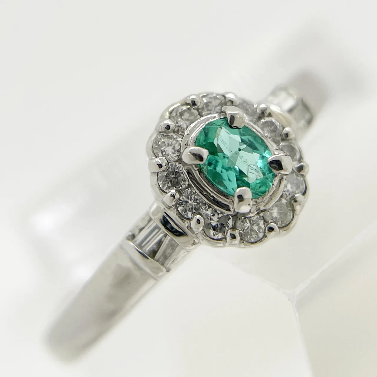PT900 BRAZIL PARAIBA RING FD0.14CT 2.9G view 6