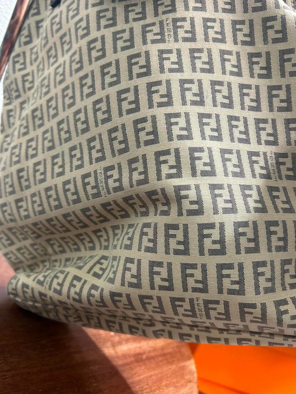 FENDI ZUCCHINO HANDBAG (BEIGE) view 4
