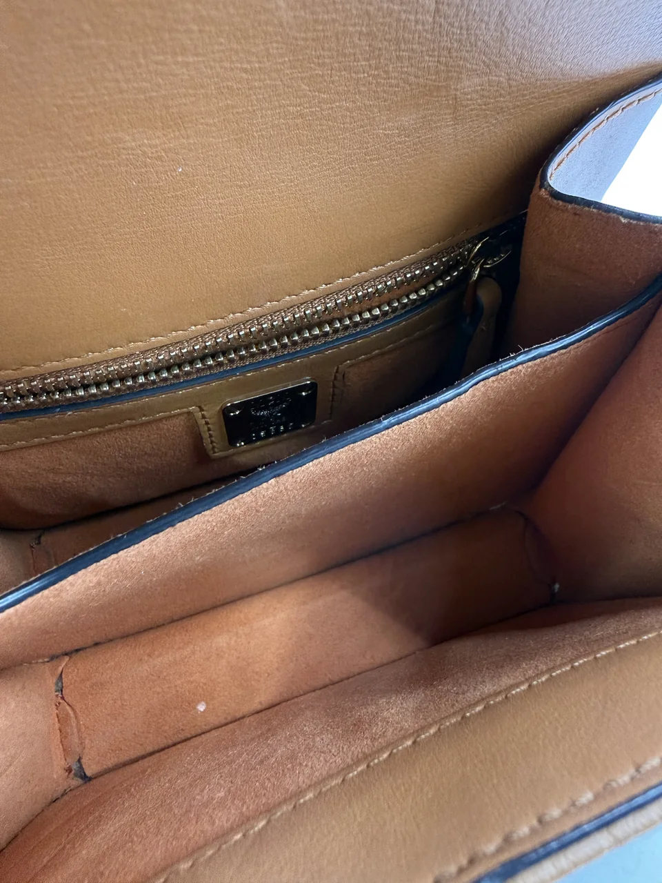 MCM STUDS SHOULDER BAG (BROWN) view 12