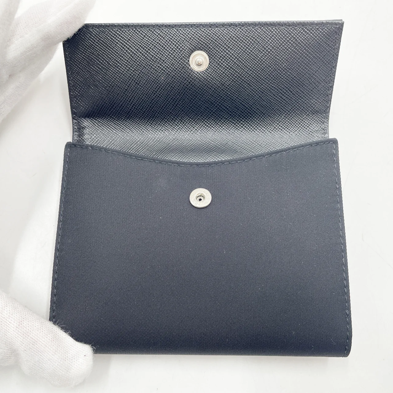 PRADA BIFOLD LONG WALLET (BLACK) view 8