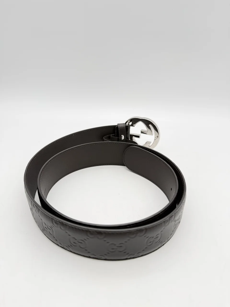 GUCCI INTERLOCKING G BUCKLE BELT (95/38) view 4