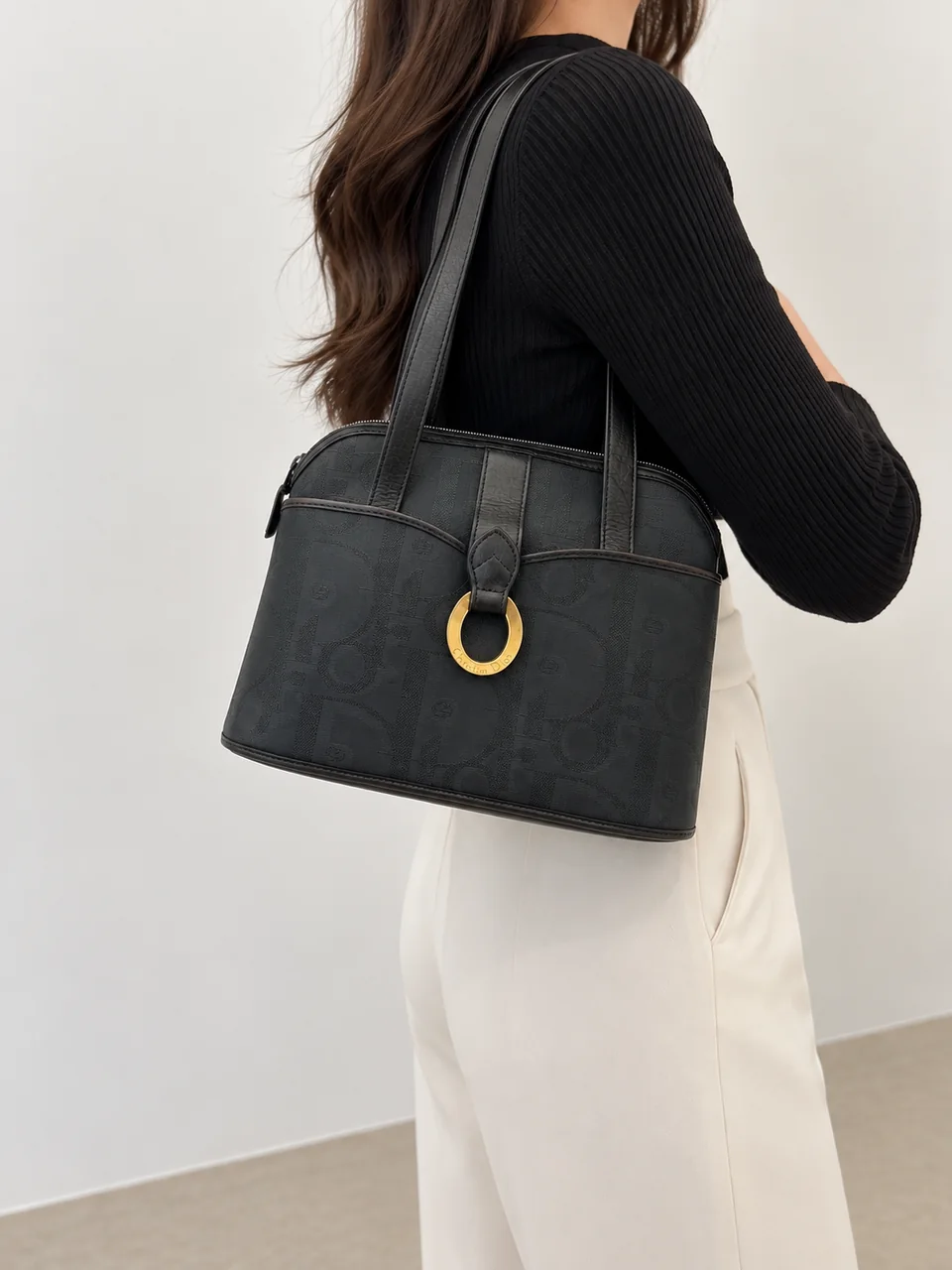 DIOR OBLIQUE TOTE BAG (BLACK) hover