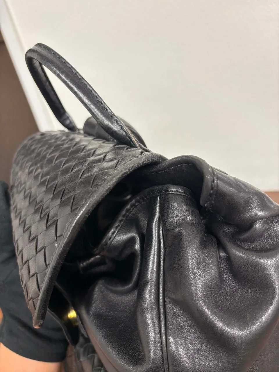 BOTTEGA VENETA INTRECCIATO BACKPACK (BLACK) view 9