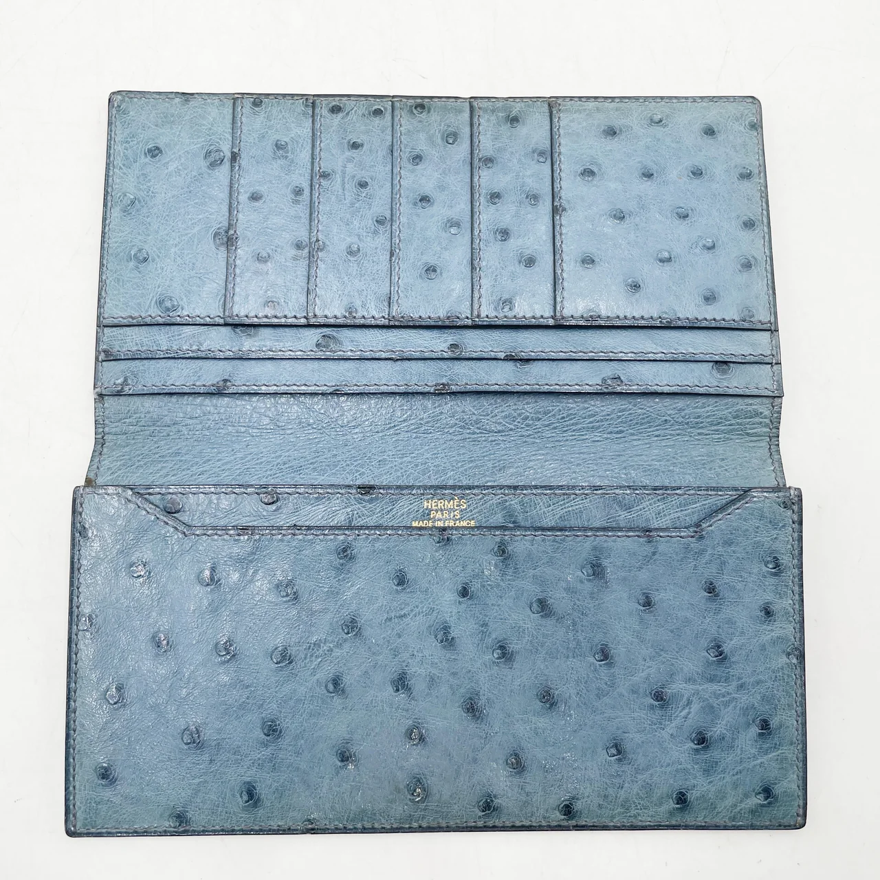 HERMES BIFOLD WALLET (OSTRICH) view 6