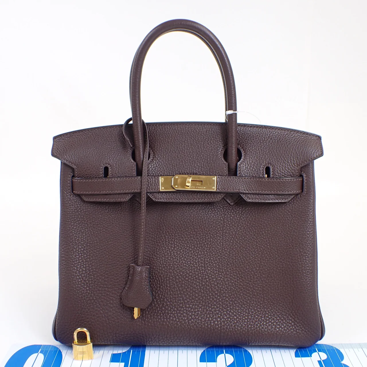 HERMES BIRKIN 30 (TOGO, DARK BROWN, □N STAMP)