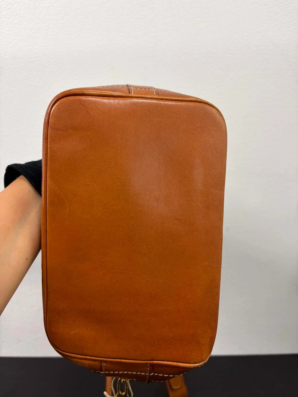 CELINE MACADAM SHOULDER BAG (BROWN) view 8