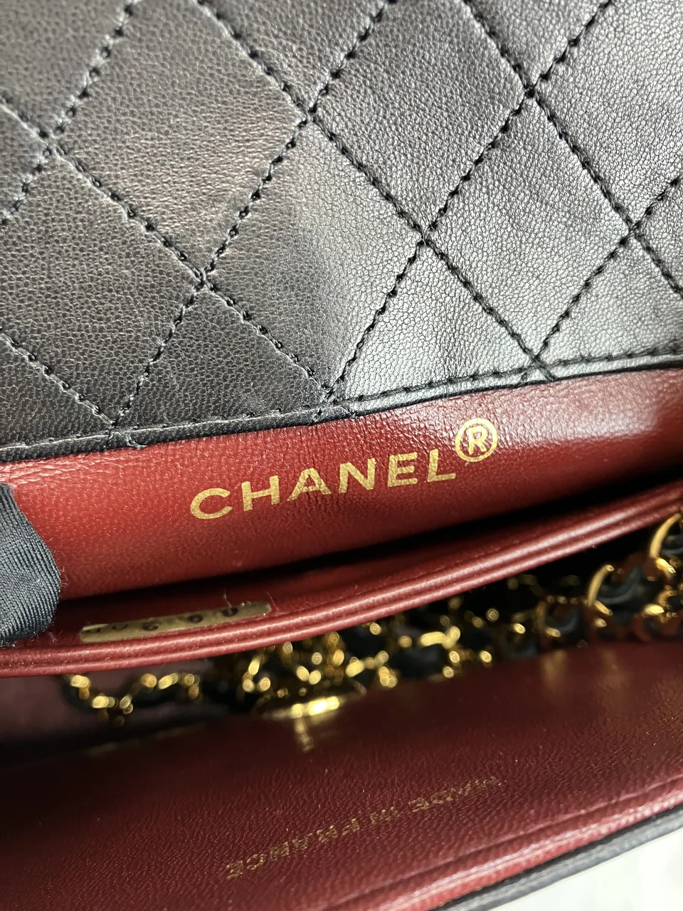 CHANEL LAMB SKIN CHAIN SHOULDER BAG (1 SERIAL CODE) view 18