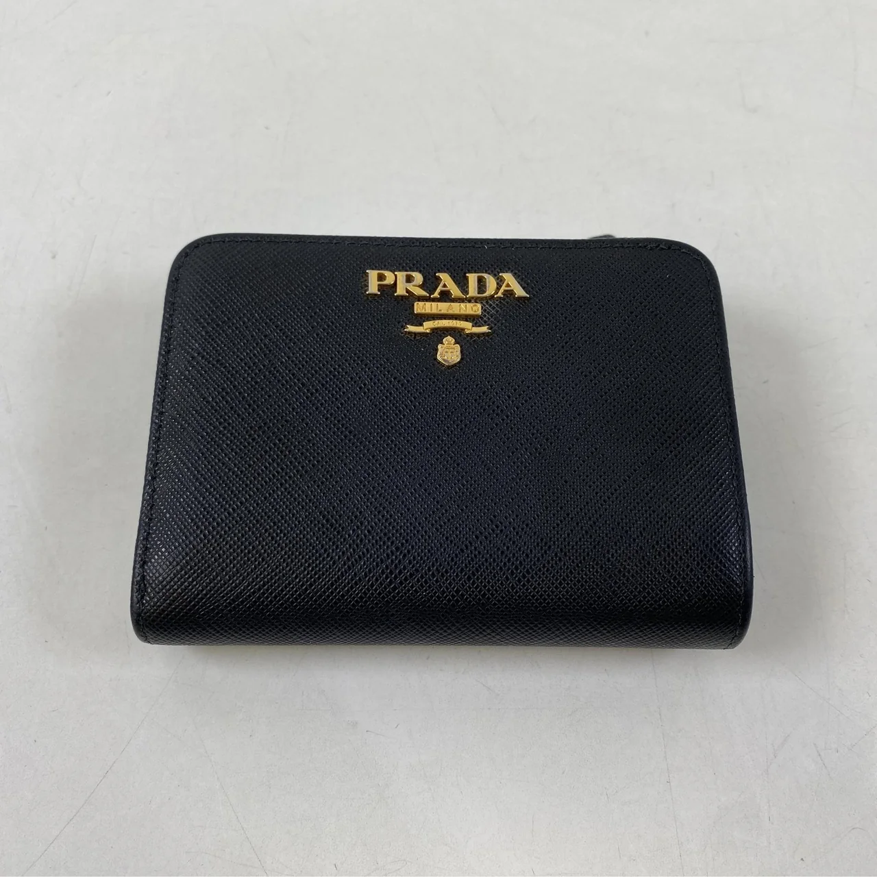 PRADA SAFFIANO BIFOLD WALLET (BLACK/PINK) view 8