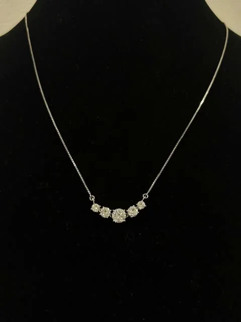 PT850 DIAMOND NECKLACE FD1.64CTS 4.6G view 3