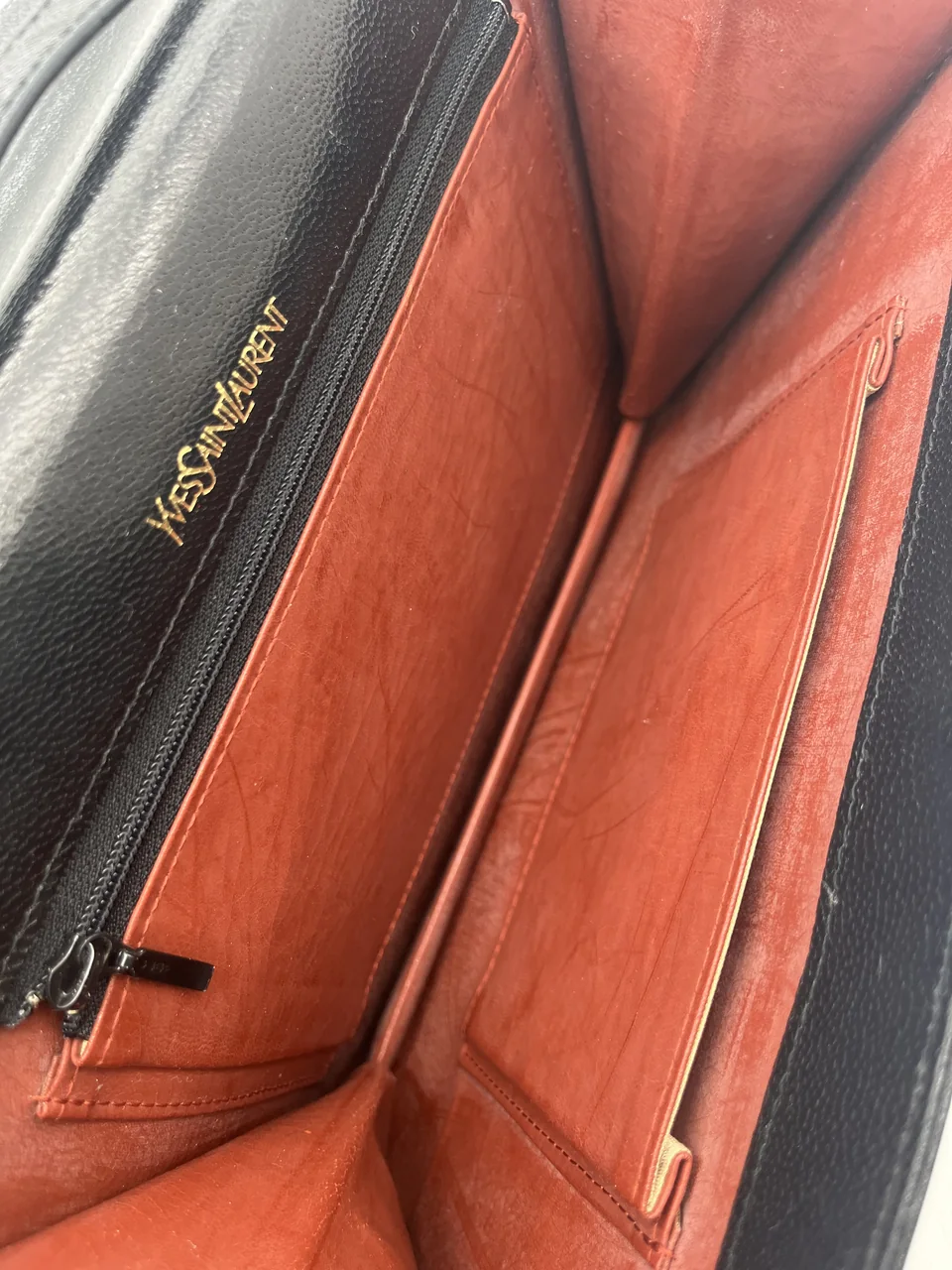 SAINT LAURENT LIZARD SHOULDER BAG (BLACK) view 8