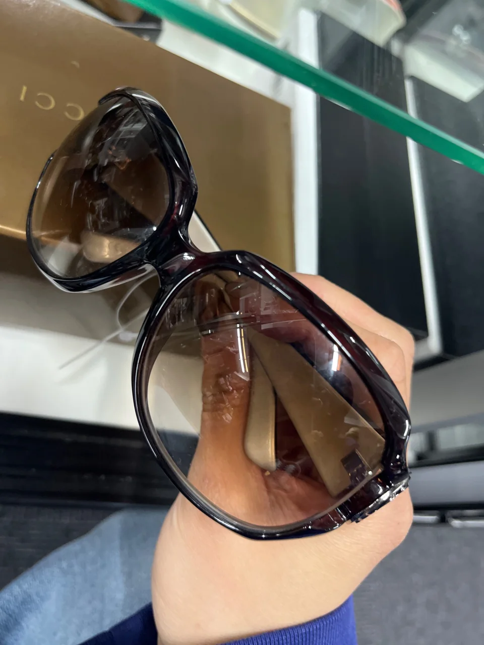 AJ-21 511/5 GUCCI SUNGLASSES (BROWN)