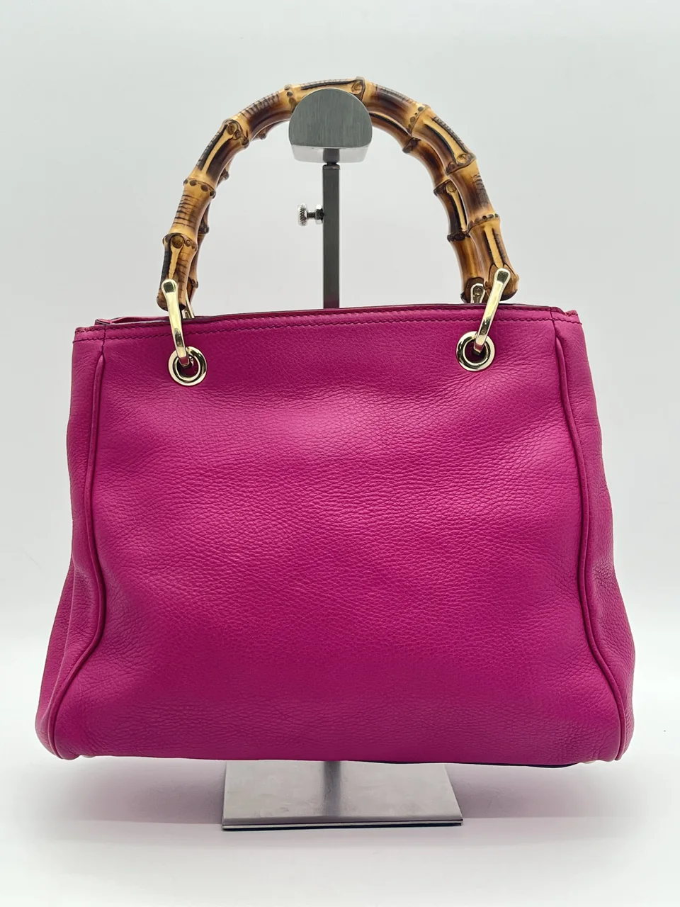 GUCCI BAMBOO TWO-WAY SHOULDER BAG (FUCHSIA PINK) hover