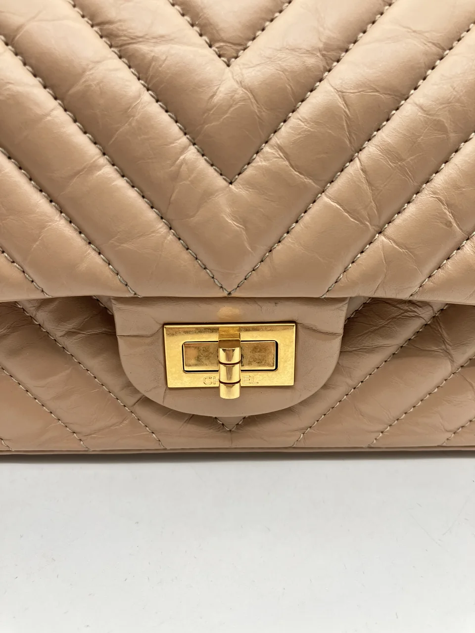 CHANEL CHEVRON 2.55 DOUBLE FLAP view 12