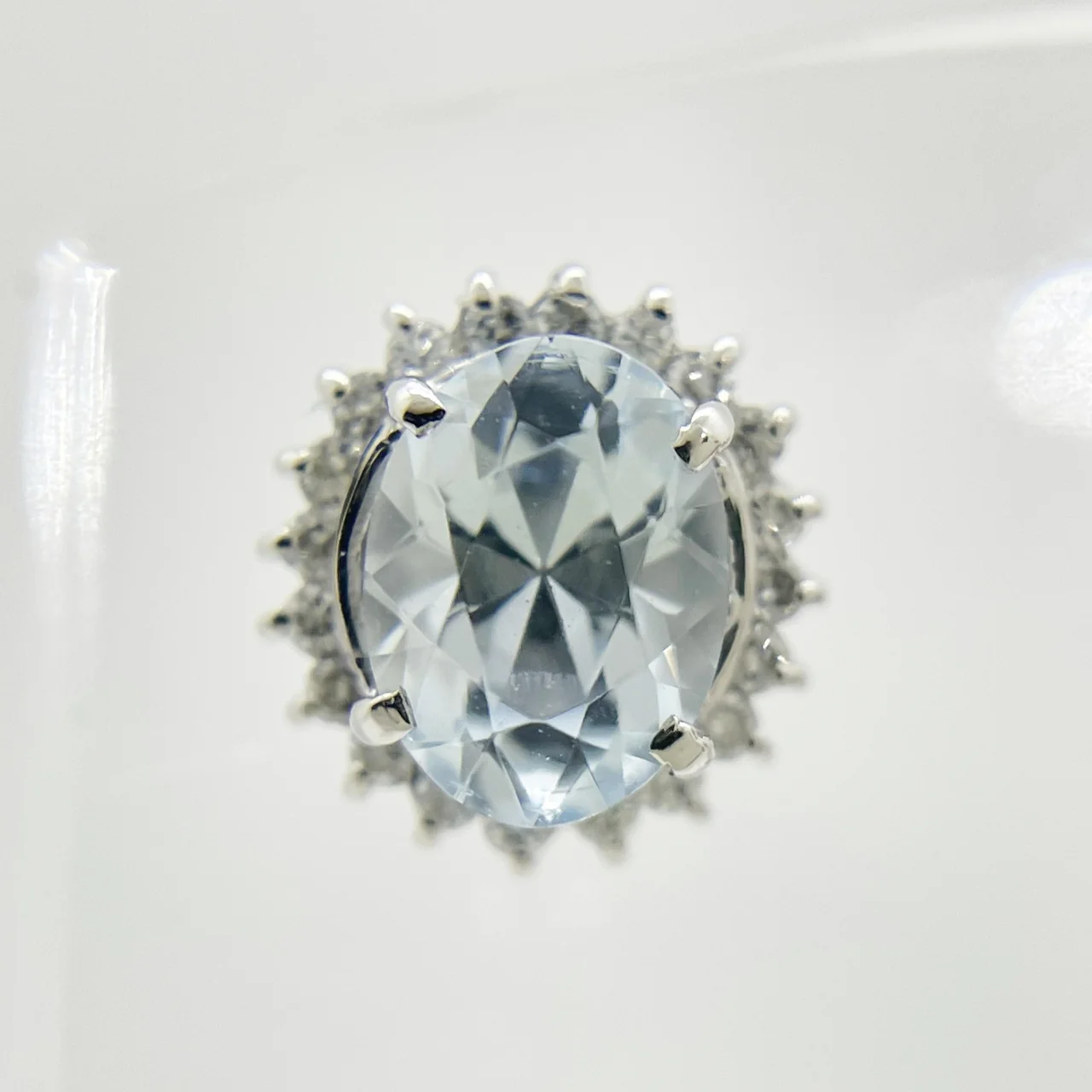 PT900 AQUAMARINE EARRINGS AQ1.10CTS 1.29CTS 4.2G hover