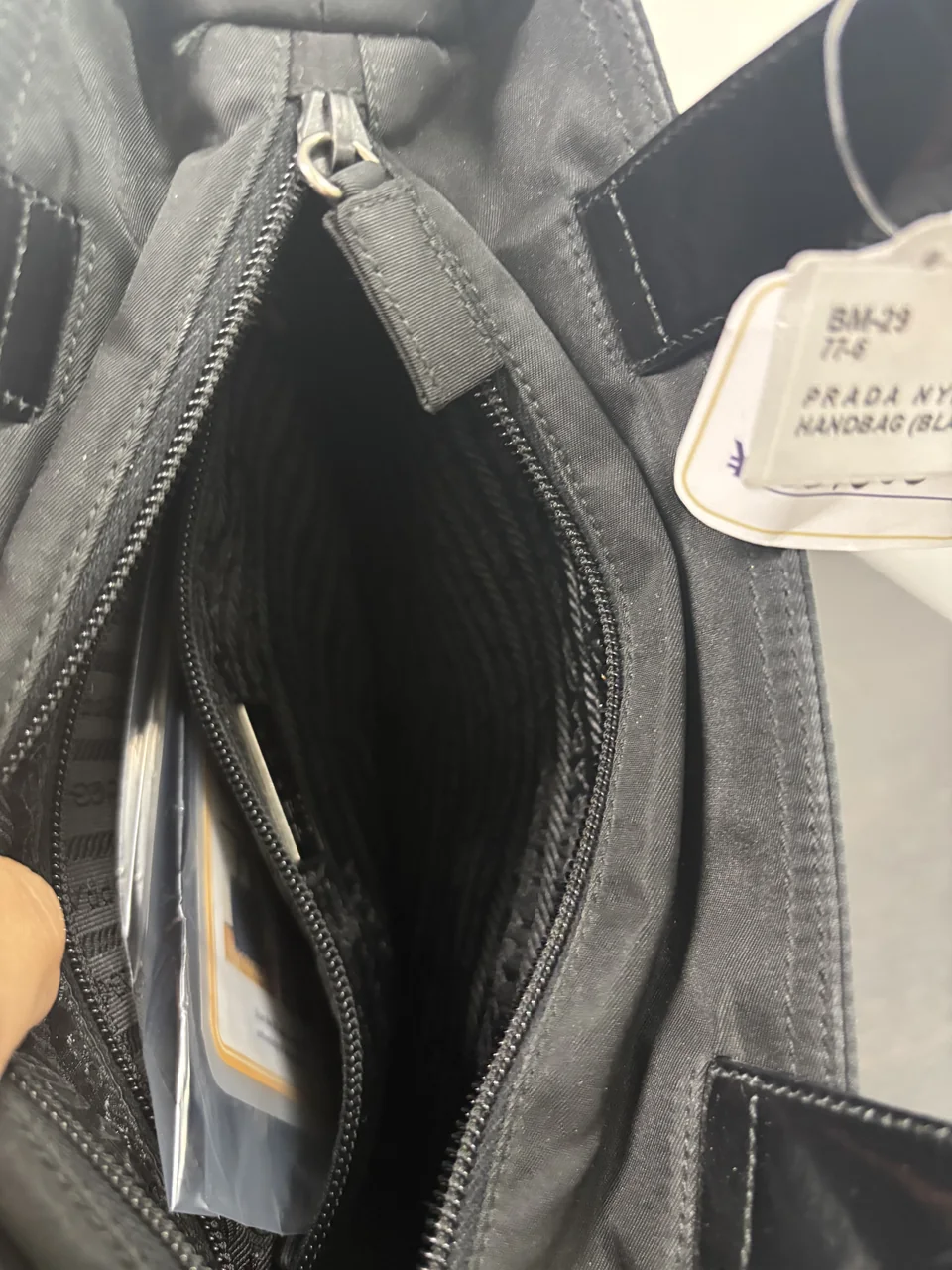 PRADA NYLON HANDBAG (BLACK) view 7