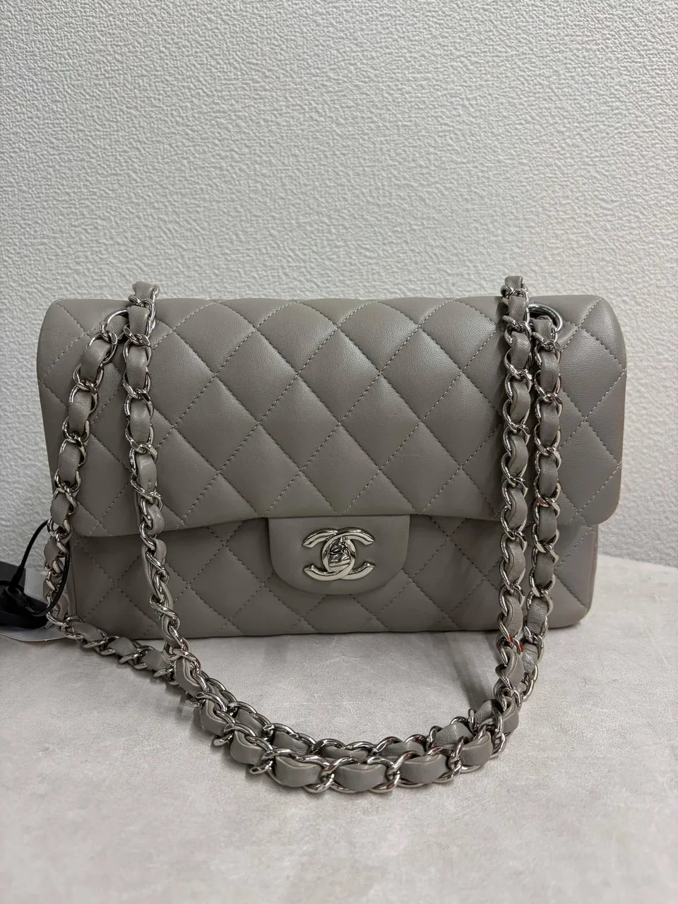CHANEL LAMB SKIN MATELASSE DOUBLE FLAP