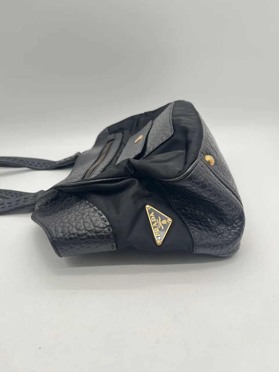 PRADA TESSUTO TOTE BAG (BLACK) view 4