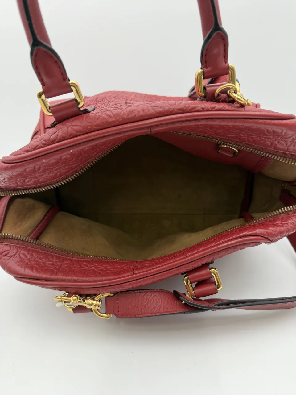 LOEWE AMAZONA TWO-WAY BAG (RED) view 3