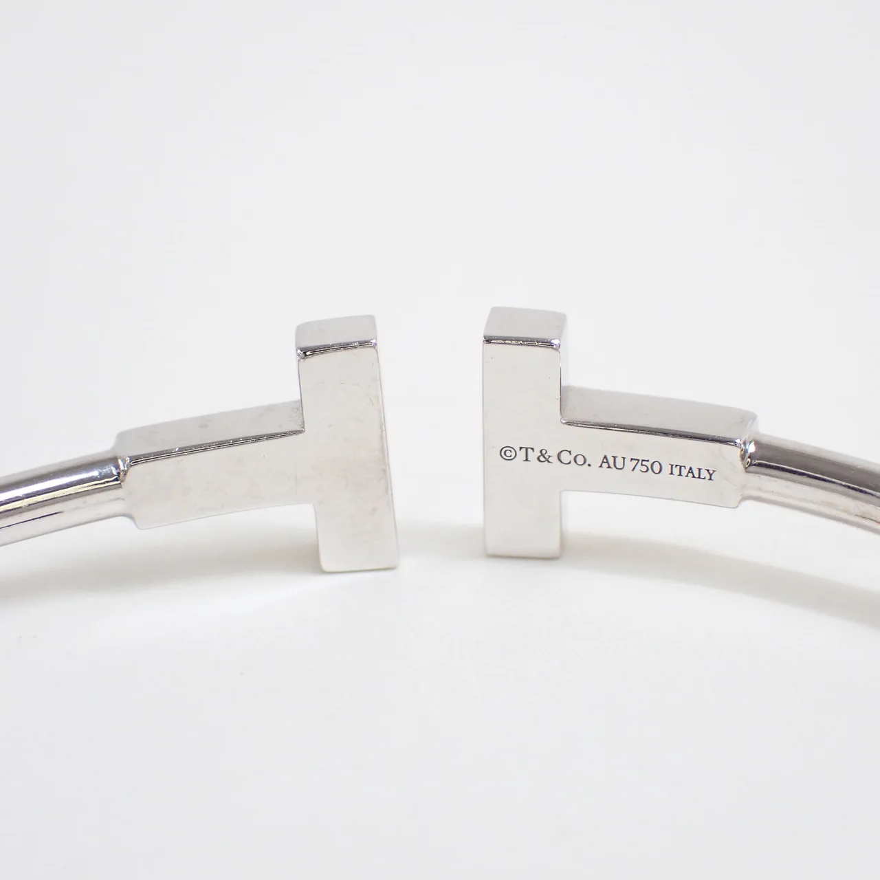 750WG TIFFANY&CO. T-WIRE BANGLE 9.0G view 5