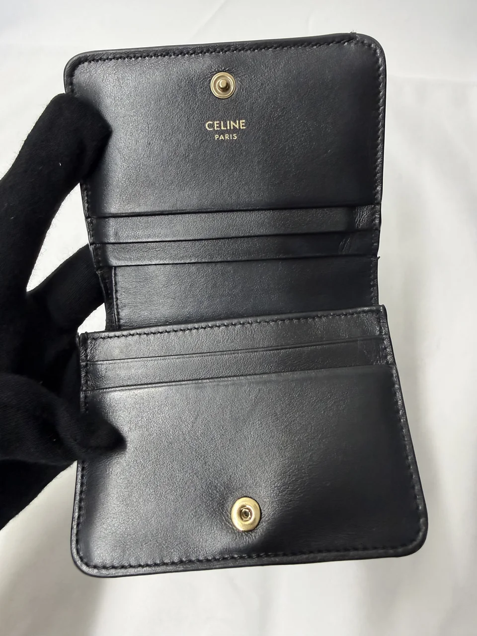 CELINE TRIOMPHE COMPACT WALLET view 7
