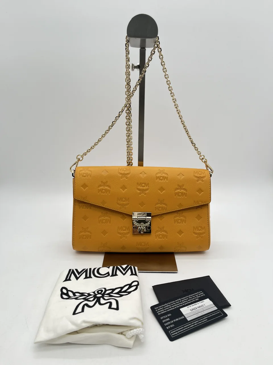 MCM VICETOS TWO-WAY SHOULDER BAG (YELLOW)