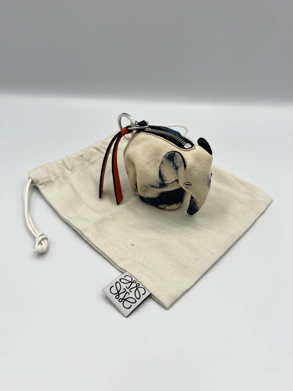 LOEWE DENIM ELEPHANT COIN POUCH