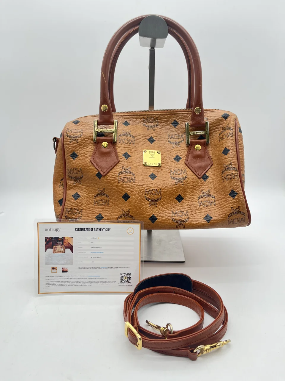 MCM TWO-WAY BAG (BROWN)