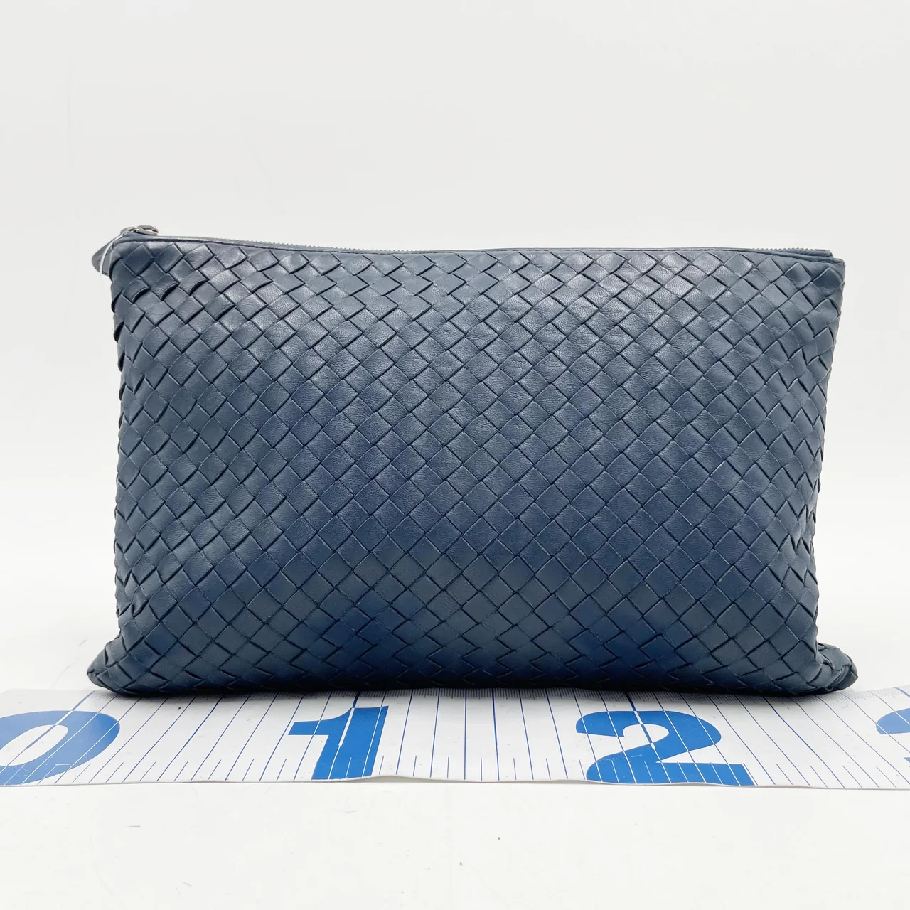 BOTTEGA VENETA INTRECCIATO SECOND BAG (BLUE) view 9