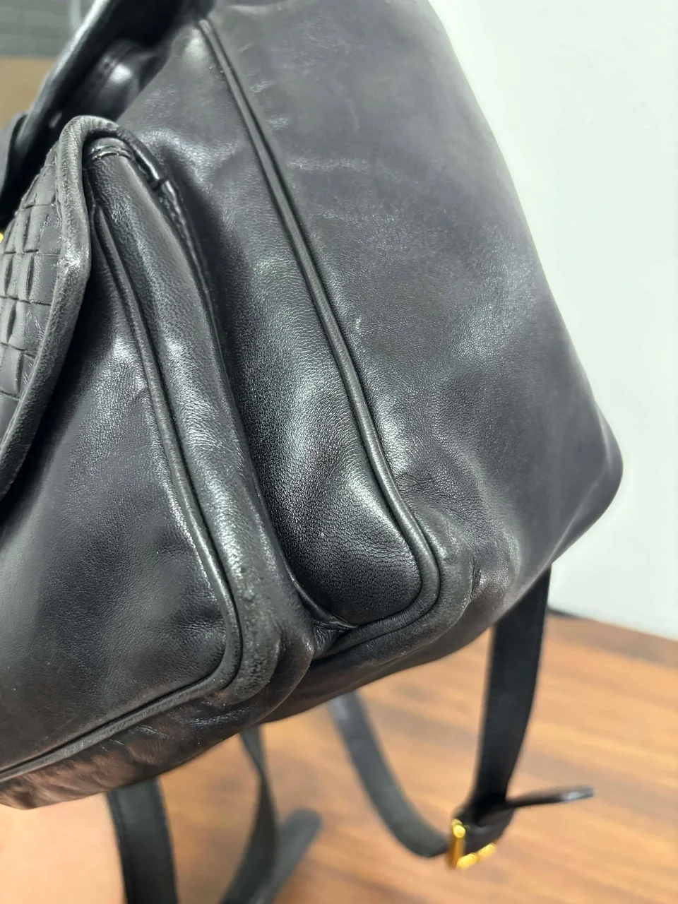 BOTTEGA VENETA INTRECCIATO BACKPACK (BLACK) view 7