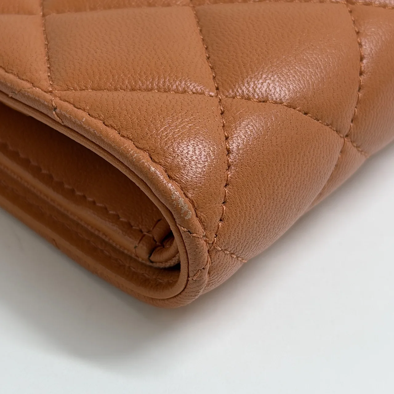 CHANEL LAMB SKIN BIFOLD WALLET view 5