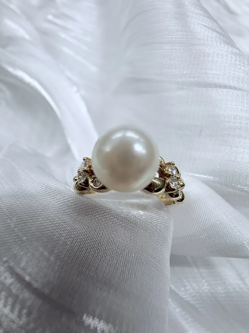 K18 TASAKI RING 7.4MM FD0.11CT 4.5G hover