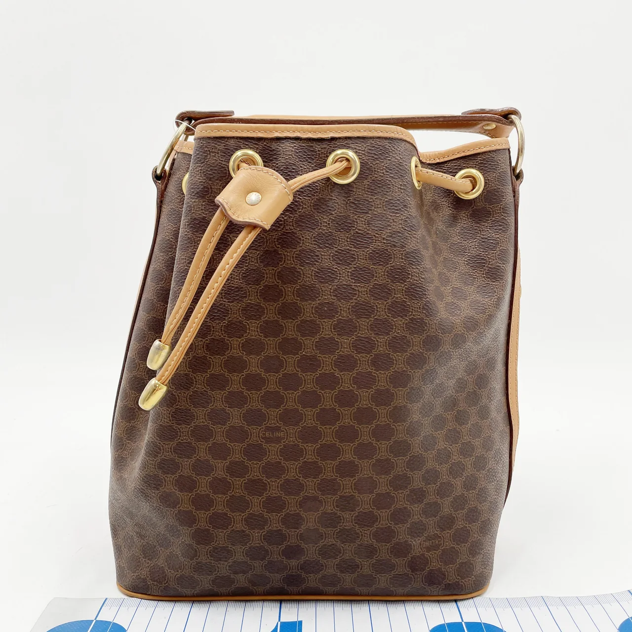 CELINE MACADAM BUCKET BAG