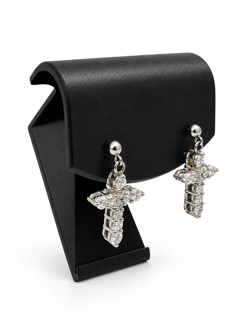 PT900 CROSS EARRINGS FD0.30CT*2 2.7G hover