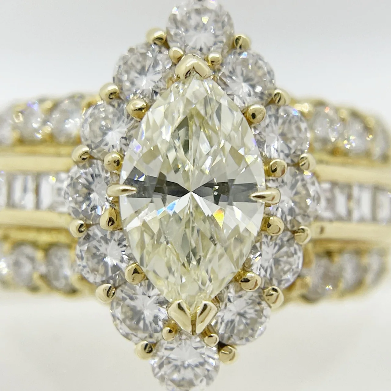 K18 DIAMOND RING D1.008CT (VLY-VS1) FD1.40CTS 12.3G view 4