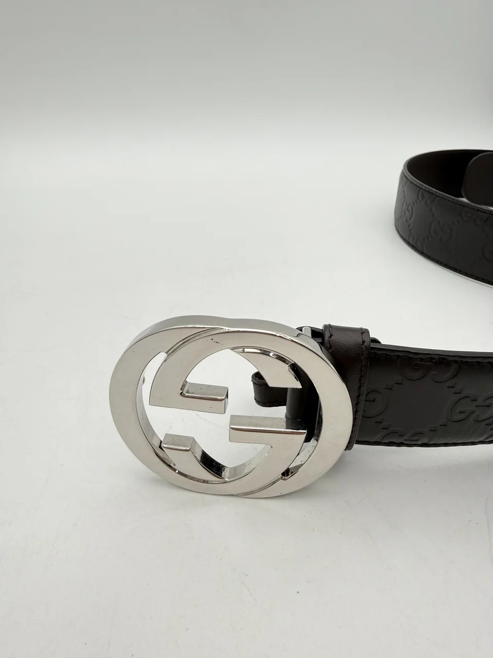 GUCCI INTERLOCKING G BUCKLE BELT (95/38) view 6