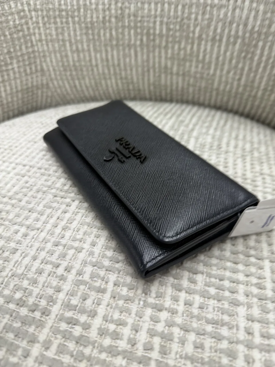 PRADA SAFFIANO LONG WALLET (BLACK) view 6