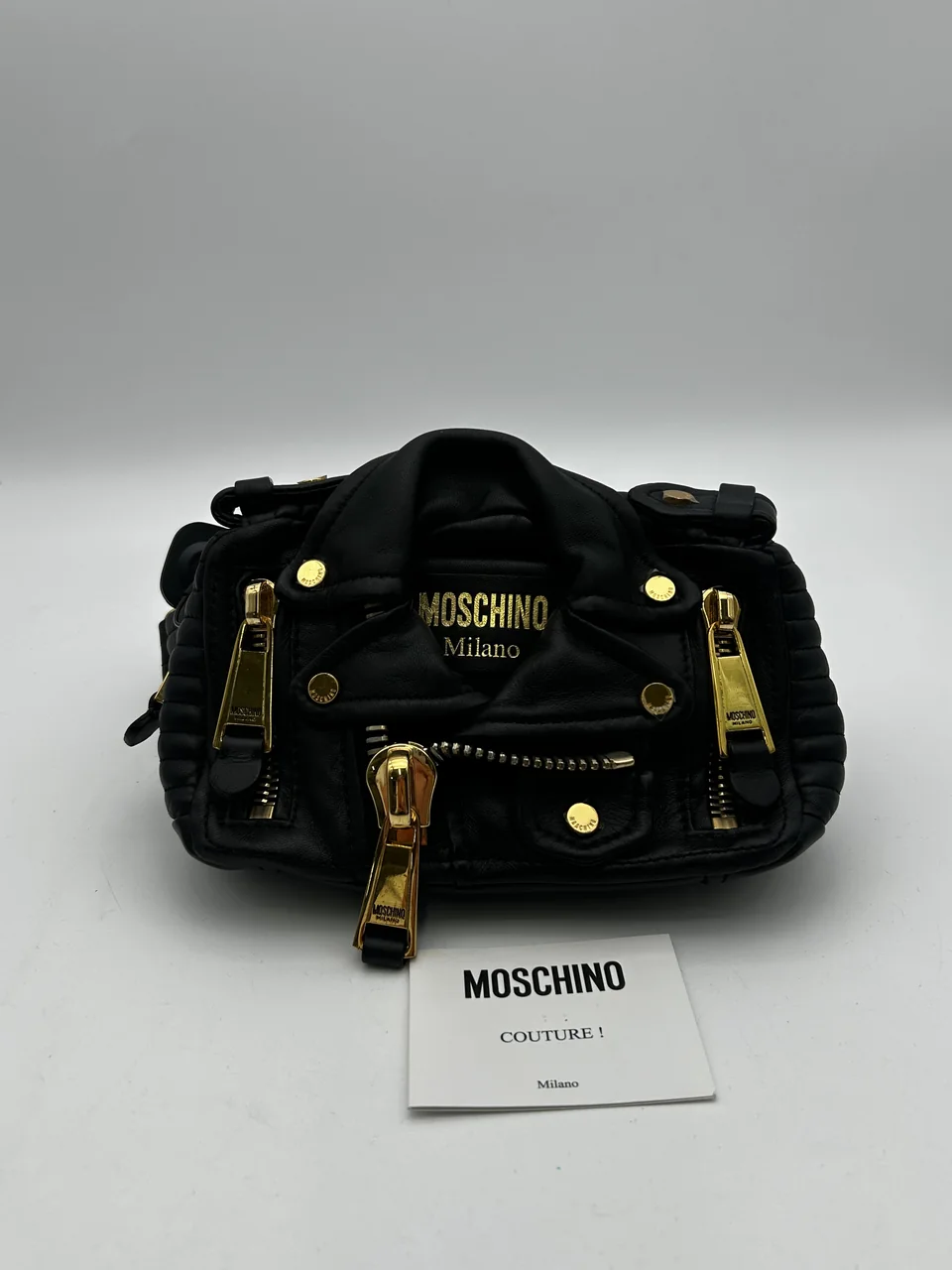 MOSCHINO WAIST POUCH (BLACK)