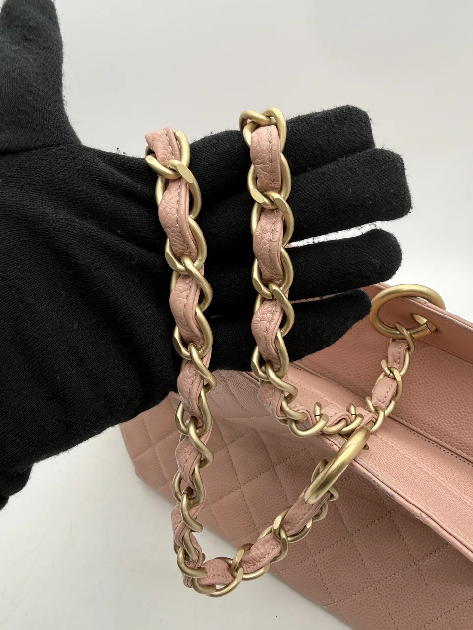 CHANEL CAVIAR COCO MARK CHAIN SHOULDER TOTE (6 SERIAL CODE) view 12