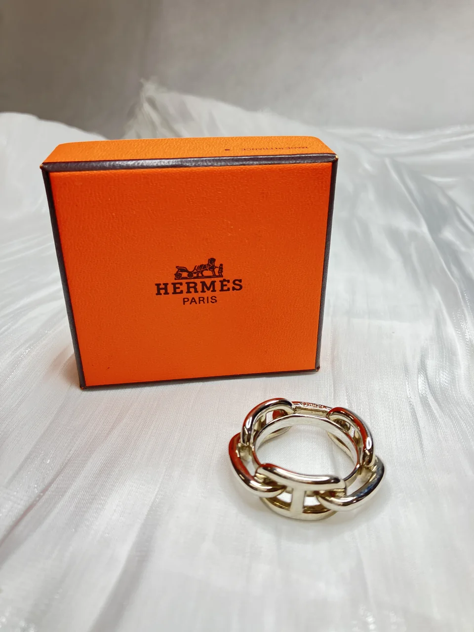 HERMES CHAINE D'ANCRE SCARF RING view 3