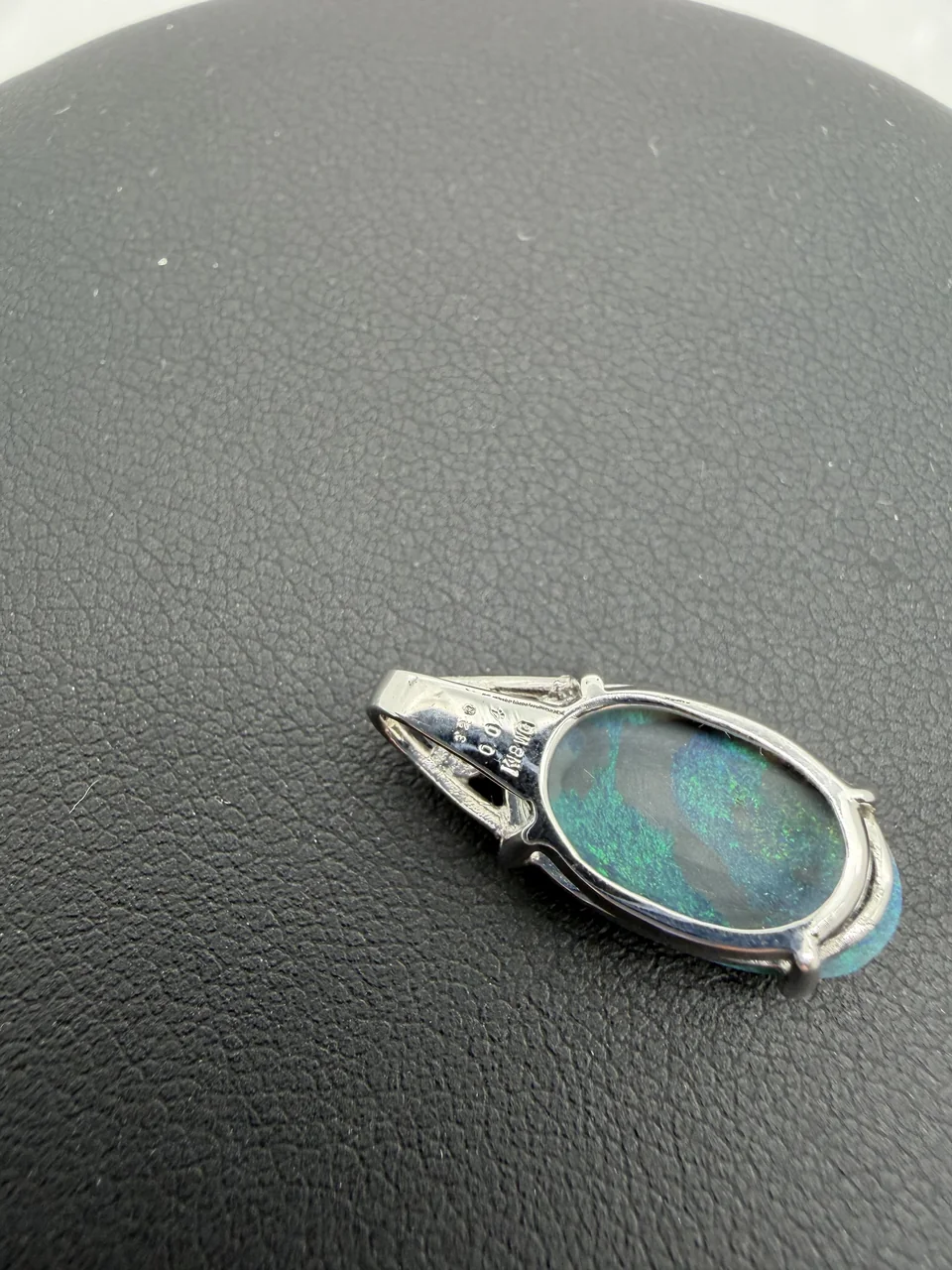 K18WG OPAL NECKLACE OP3.28CTS FD0.04CT 2.1G view 3