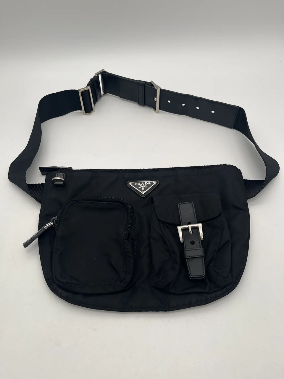 PRADA TESSUTO WAIST BAG (BLACK)
