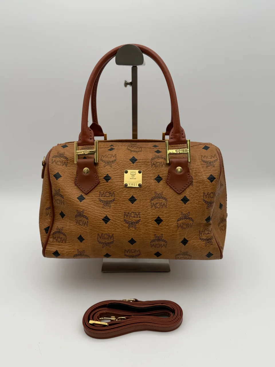 MCM VICETOS TWO-WAY BOSTON BAG