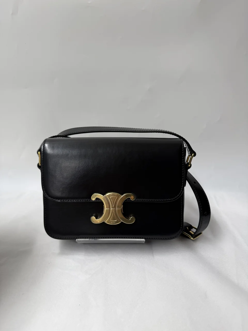 CELINE TRIO,PHE TEEN SHOULDER BAG (BLACK) hover